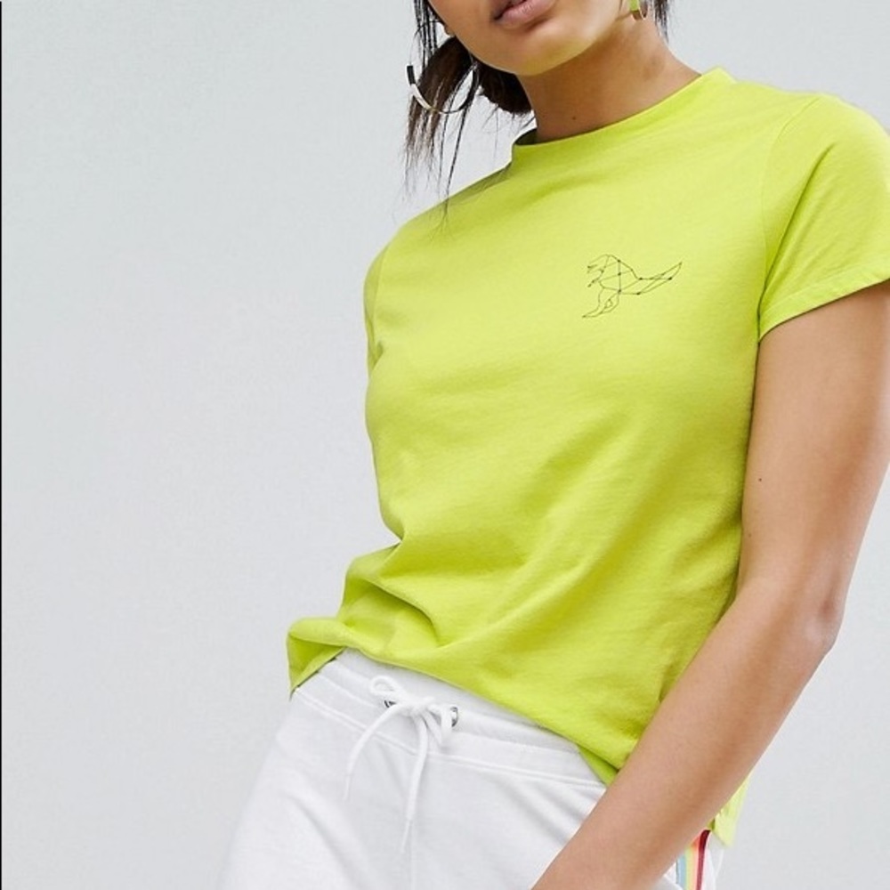 Daisy Street T-Shirt With Cute Dino Graphic XS